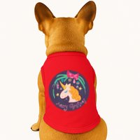 Merry Christmas Unicorn Doggie Tank
