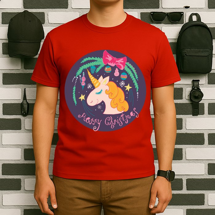 Merry Christmas Unicorn T-Shirt