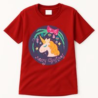 Merry Christmas Unicorn Tall T-Shirt