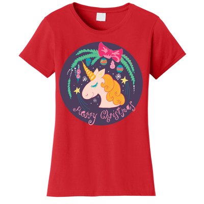 Merry Christmas Unicorn Women's T-Shirt