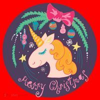 Merry Christmas Unicorn Zip Tote Bag