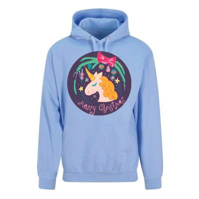 Merry Christmas Unicorn Unisex Surf Hoodie