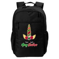 Merry Christmas Unicorn Sparkle Daily Commute Backpack