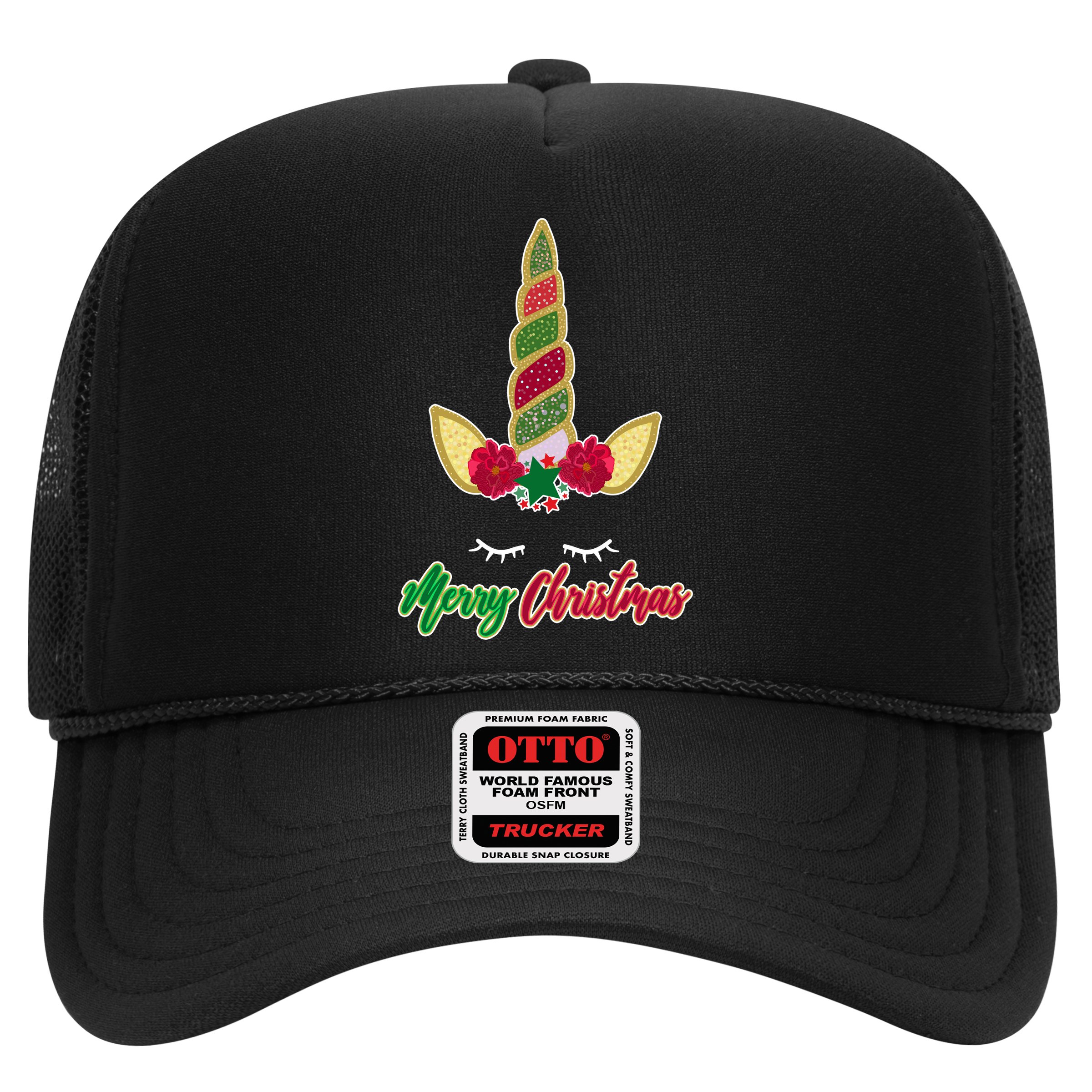 Merry Christmas Unicorn Sparkle Hat
