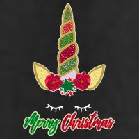 Merry Christmas Unicorn Sparkle Hat