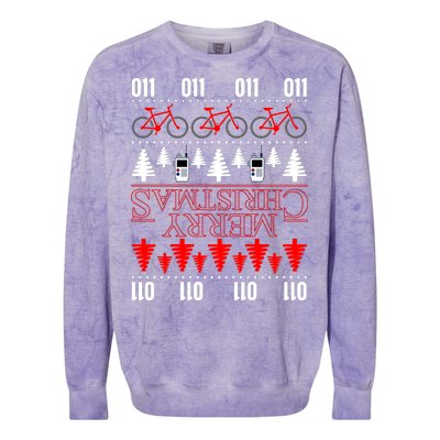 Merry Christmas Upside Down Ugly Sweater Colorblast Crewneck Sweatshirt