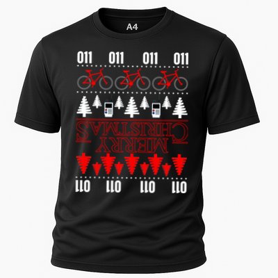 Merry Christmas Upside Down Ugly Sweater Performance Shirt