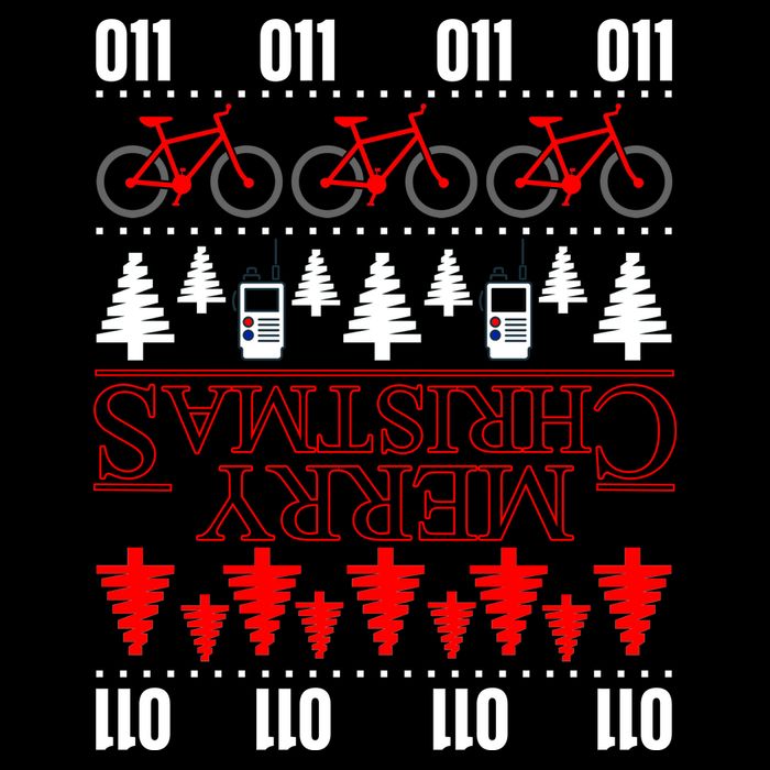Merry Christmas Upside Down Ugly Sweater Youth Performance Sprint T-Shirt