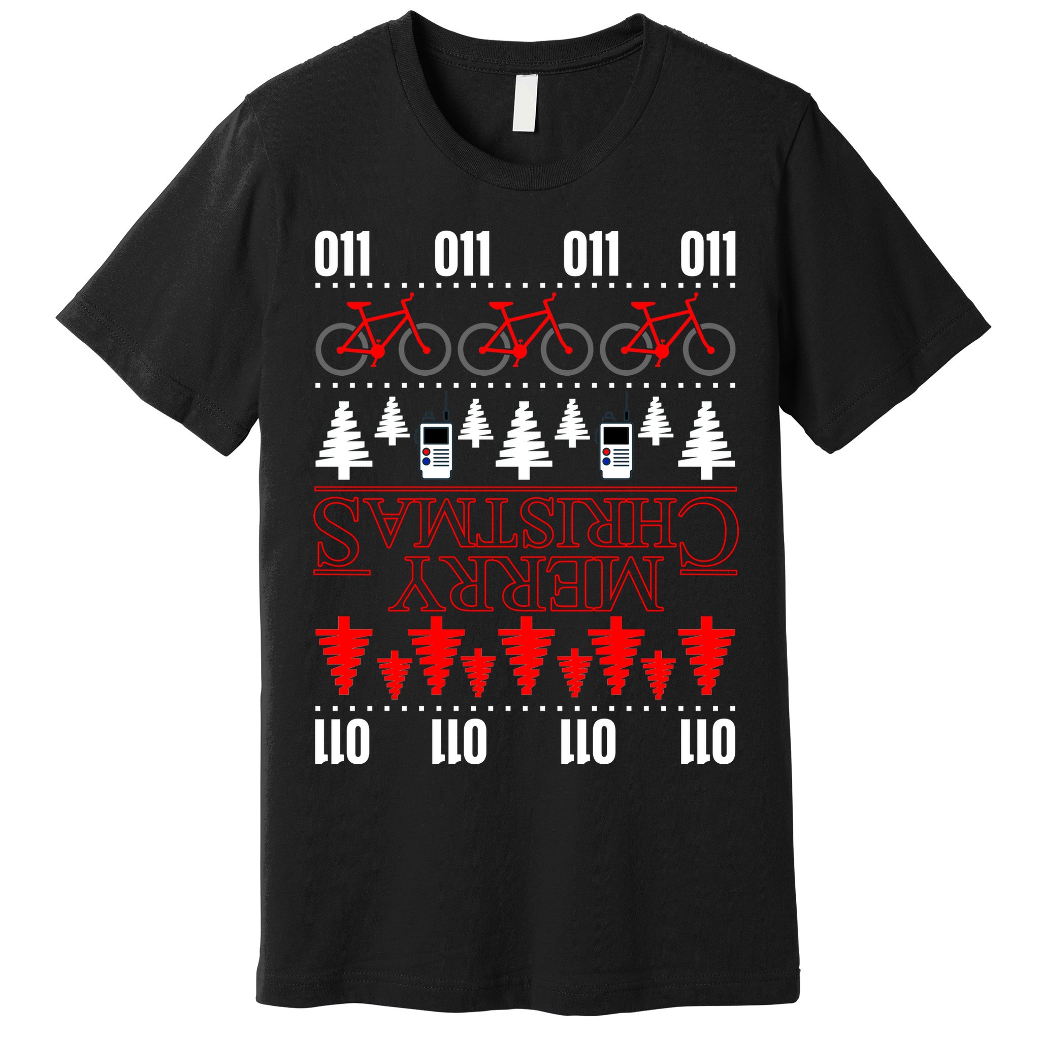 Merry Christmas Upside Down Ugly Sweater Premium T-Shirt