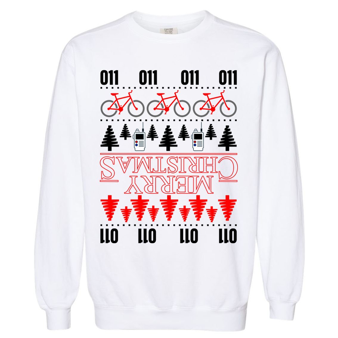 Merry Christmas Upside Down Ugly Sweater Garment-Dyed Sweatshirt
