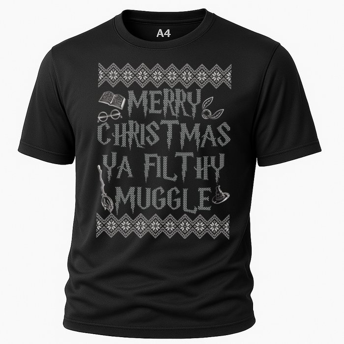 Merry Christmas Ya Filthy Muggle Cooling Performance Crew T-Shirt