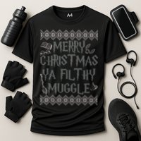 Merry Christmas Ya Filthy Muggle Cooling Performance Crew T-Shirt