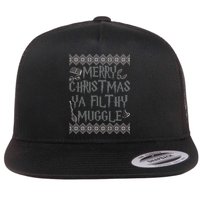 Merry Christmas Ya Filthy Muggle Flat Bill Trucker Hat
