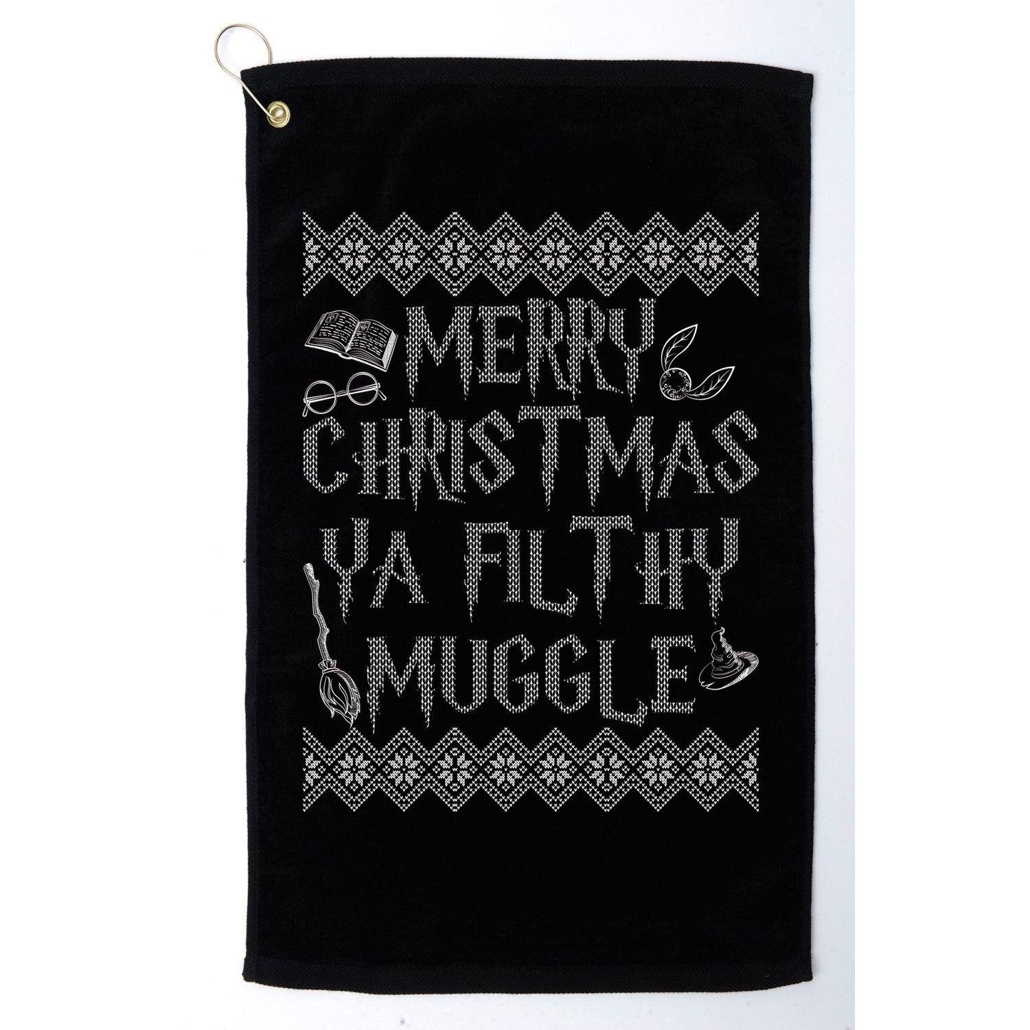 Merry Christmas Ya Filthy Muggle Golf Towel