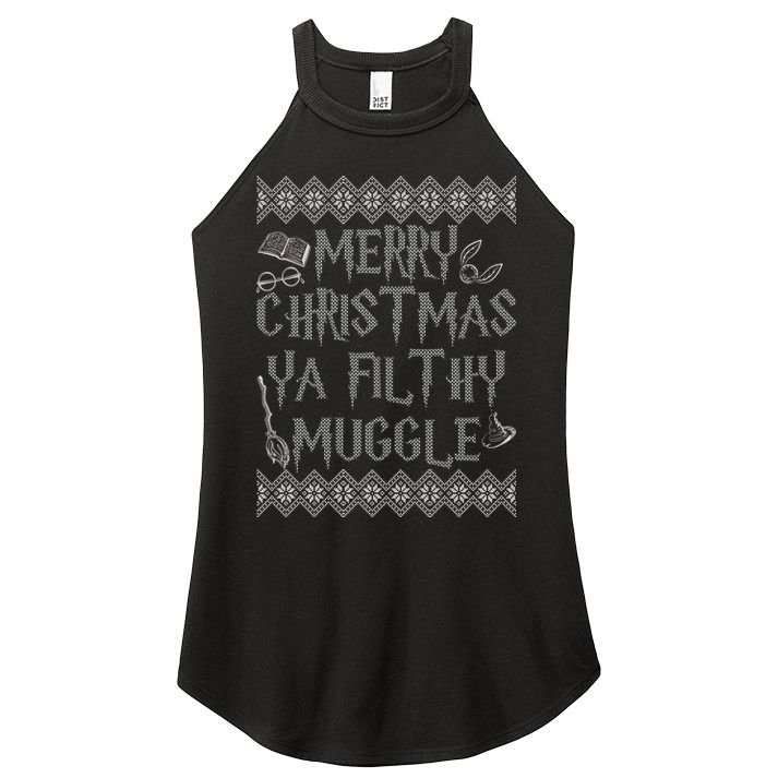 Merry Christmas Ya Filthy Muggle Women's Perfect Tri Rocker Tank