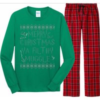 Merry Christmas Ya Filthy Muggle Long Sleeve Pajama Set