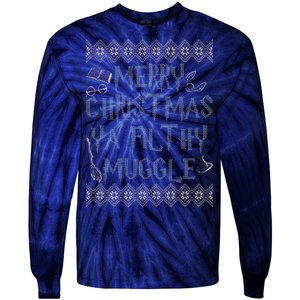 Merry Christmas Ya Filthy Muggle Tie-Dye Long Sleeve Shirt