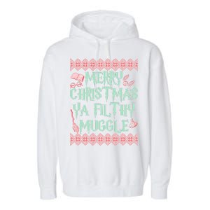 Merry Christmas Ya Filthy Muggle Garment-Dyed Fleece Hoodie