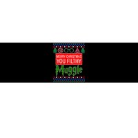 Merry Christmas Ya Filthy Muggle Ugly Sweater Bumper Sticker