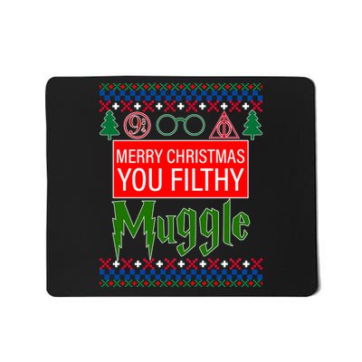 Merry Christmas Ya Filthy Muggle Ugly Sweater Mousepad