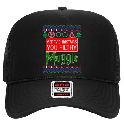 Merry Christmas Ya Filthy Muggle Ugly Sweater Trucker Hat