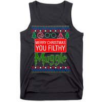 Merry Christmas Ya Filthy Muggle Ugly Sweater Tank Top