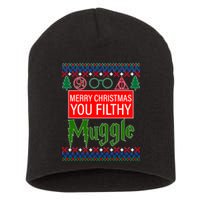 Merry Christmas Ya Filthy Muggle Ugly Sweater Short Acrylic Beanie