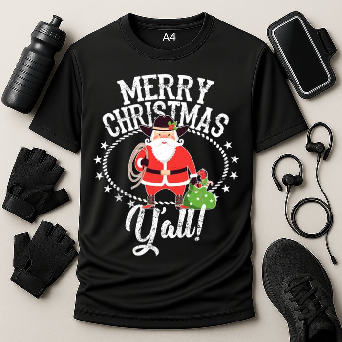Merry Christmas Y'all! Cooling Performance Crew T-Shirt