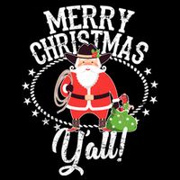 Merry Christmas Y'all! Cooling Performance Crew T-Shirt