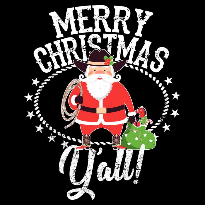 Merry Christmas Y'all! Cooling Performance Crew T-Shirt