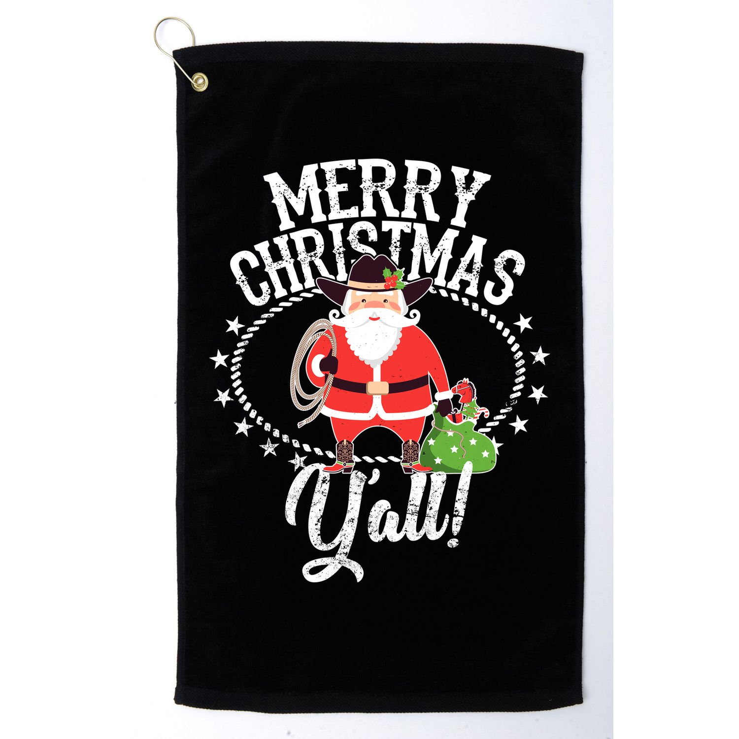 Merry Christmas Y'all! Golf Towel