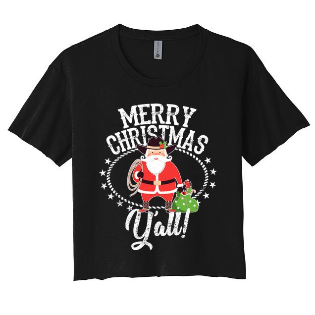 Merry Christmas Y'all! Crop Top