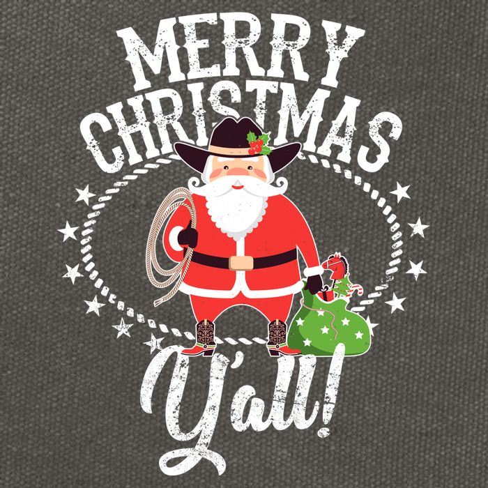Merry Christmas Y'all! Cotton Canvas Backpack