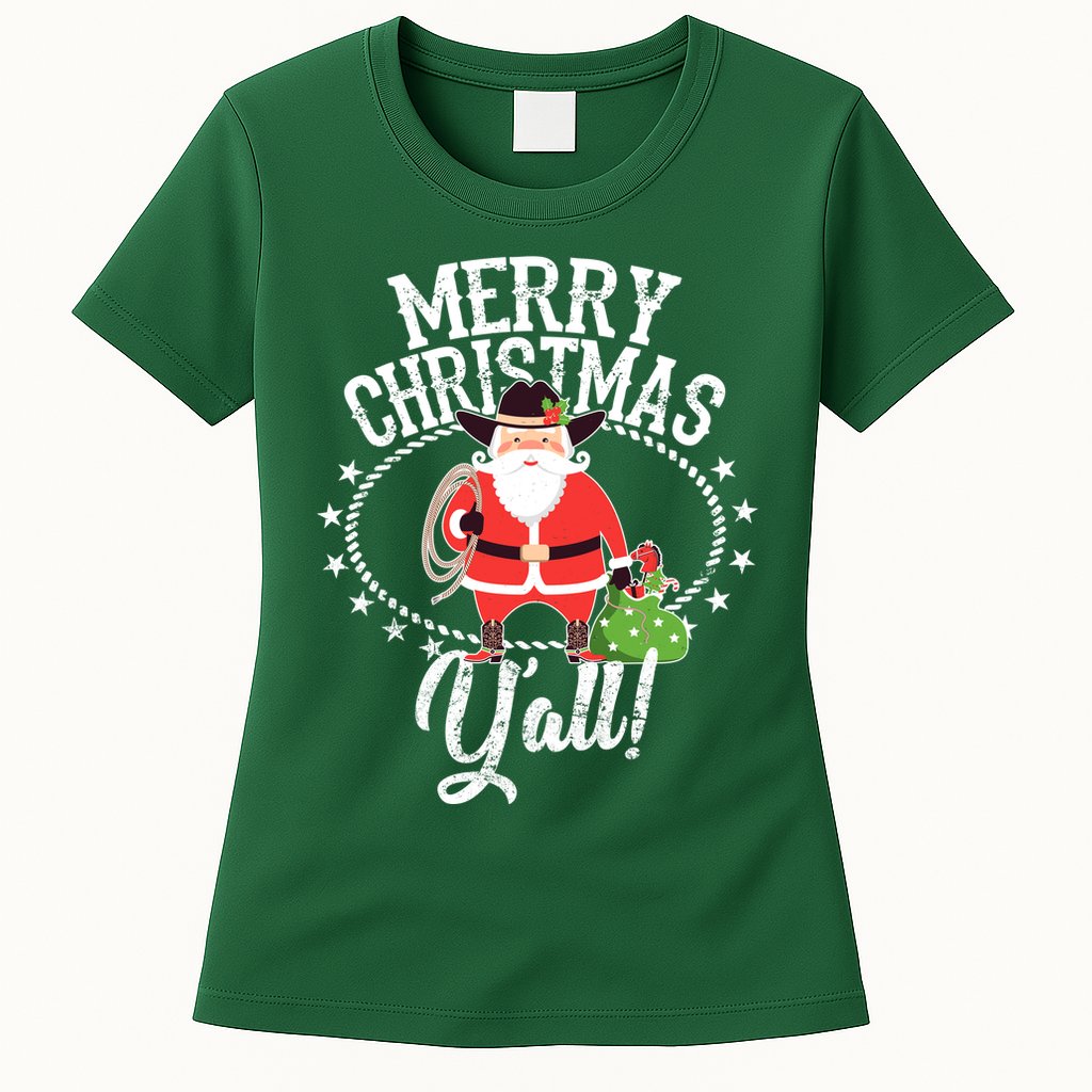 Merry Christmas Y'all! Womens T-Shirt