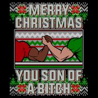 Merry Christmas You Son Of A Btch Ugly Sweater Cooling Performance Crew T-Shirt