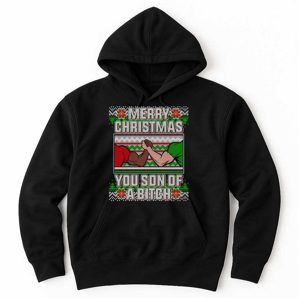 Merry Christmas You Son Of A Btch Ugly Sweater Hoodie