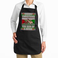 Merry Christmas You Son Of A Btch Ugly Sweater Apron