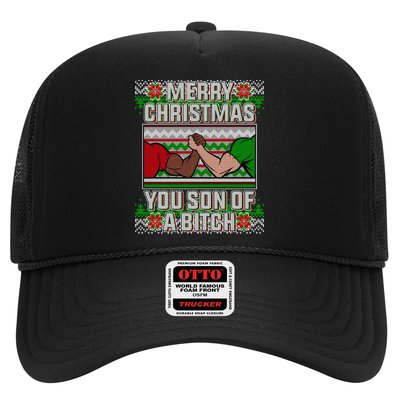 Merry Christmas You Son Of A Btch Ugly Sweater Trucker Hat