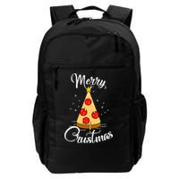 Merry Chrustmas Funny Christmas Pizza Backpack