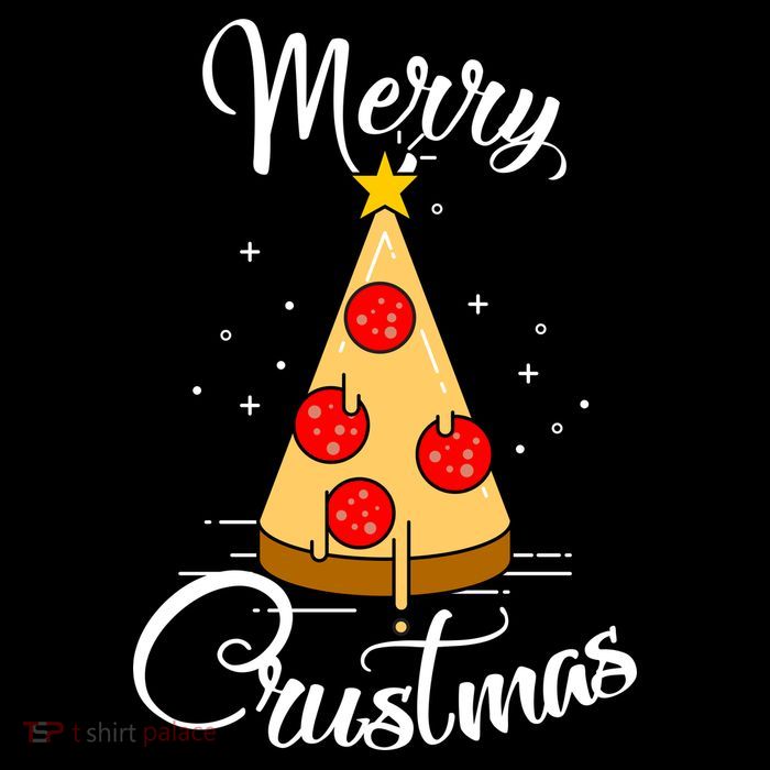 Merry Chrustmas Funny Christmas Pizza 16 in Basic Backpack