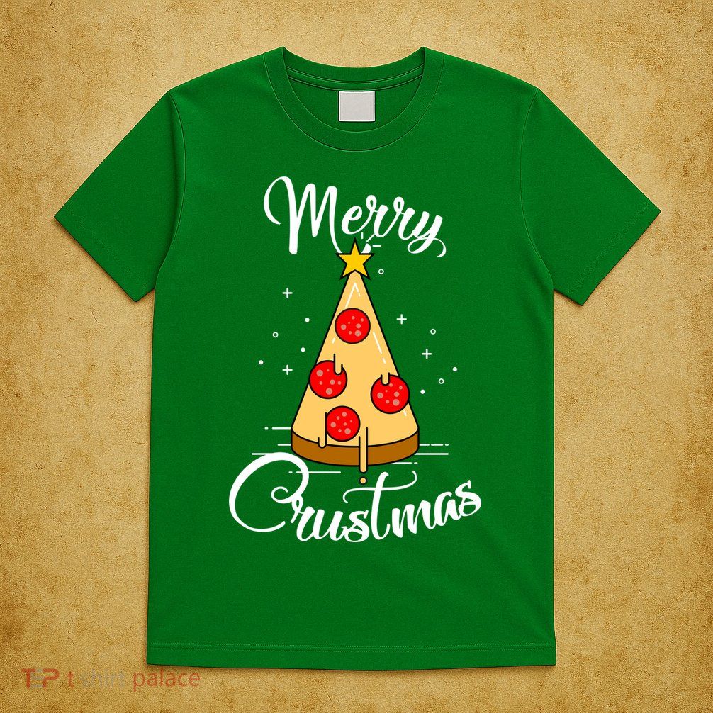 Merry Chrustmas Funny Christmas Pizza T-Shirt