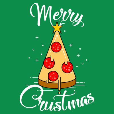 Merry Chrustmas Funny Christmas Pizza T-Shirt