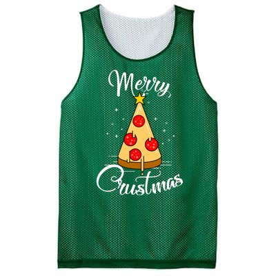 Merry Chrustmas Funny Christmas Pizza Mesh Reversible Basketball Jersey Tank