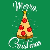Merry Chrustmas Funny Christmas Pizza Mesh Reversible Basketball Jersey Tank