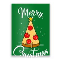 Merry Chrustmas Funny Christmas Pizza Poster