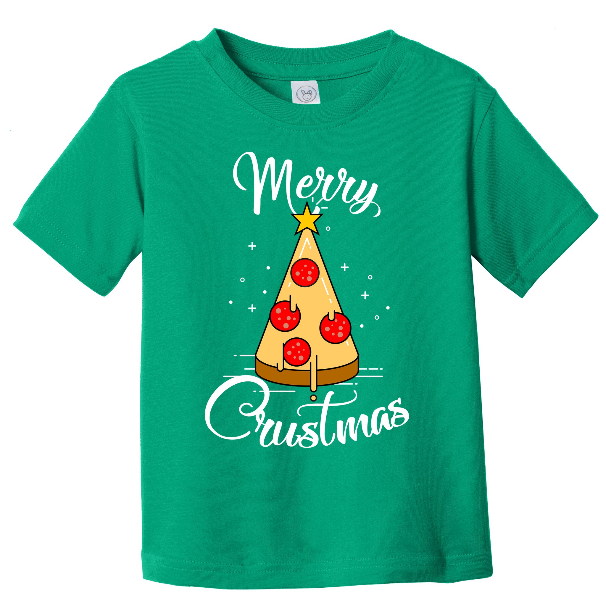 Merry Chrustmas Funny Christmas Pizza Toddler T-Shirt