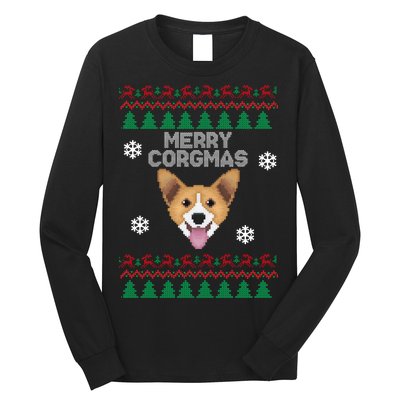 Merry Corgmas Ugly Christmas Long Sleeve Shirt