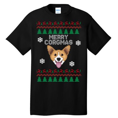 Merry Corgmas Ugly Christmas Tall T-Shirt