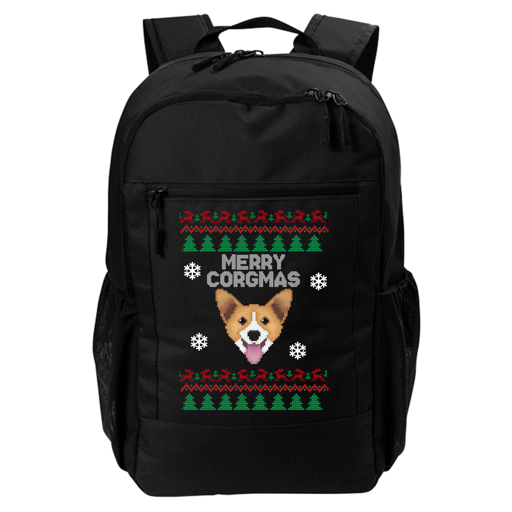 Merry Corgmas Ugly Christmas Backpack