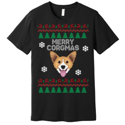 Merry Corgmas Ugly Christmas Premium T-Shirt